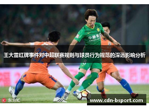 王大雷红牌事件对中超联赛规则与球员行为规范的深远影响分析
