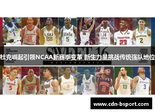 杜克崛起引领NCAA新赛季变革 新生力量挑战传统强队地位 杜克崛起引领NCAA新赛季变革 新生力量挑战传统强队地位